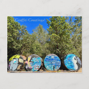 Carte Postale Graffiti Salutations !