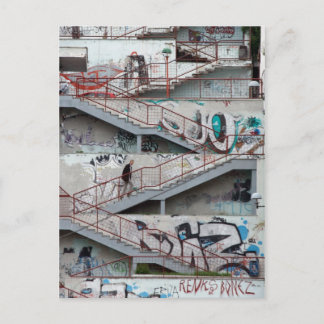 Carte Postale Graffiti Stairs, Sarajevo