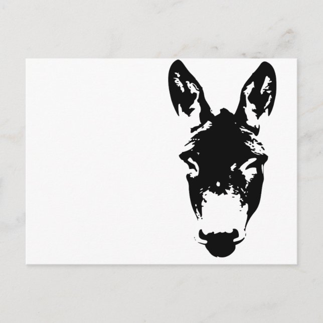 Carte Postale Graffiti Style Donkey ou Mule Street Art Dessin (Devant)