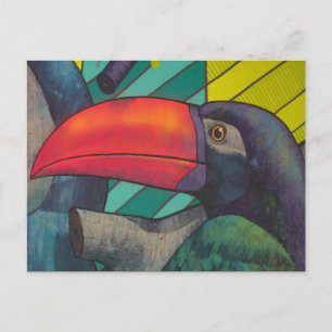 Carte Postale Graffiti Toucan coloré
