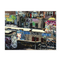 Grafitti sur le toit à New York