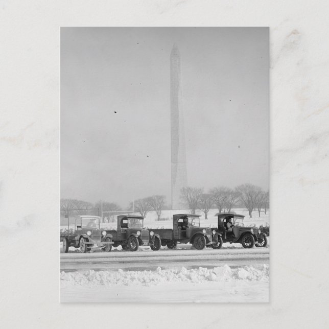 Carte Postale Graham Bros. Camions Fussell, (Devant)