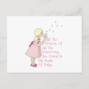 Carte Postale Graines d'aujourd'hui