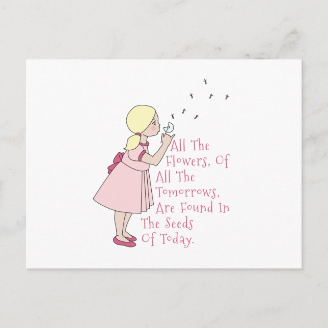 Carte Postale Graines d'aujourd'hui (Devant)