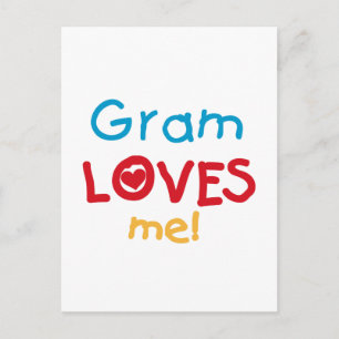 Carte Postale Gram Loves Me T-shirts et cadeaux