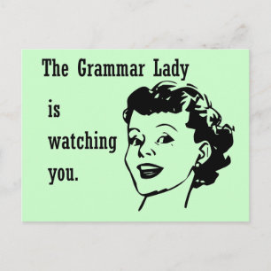 Carte postale Grammar Lady Watch