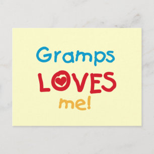 Carte Postale Gramps m'aime T-shirts et cadeaux