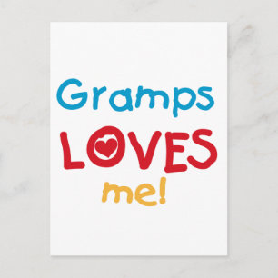 Carte Postale Gramps m'aime T-shirts et cadeaux