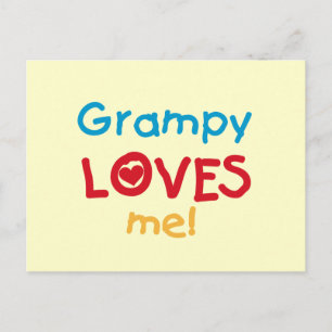 Carte Postale Grampy m'aime T-shirts et cadeaux