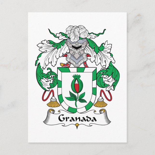 Carte Postale Granada Family Crest (Devant)