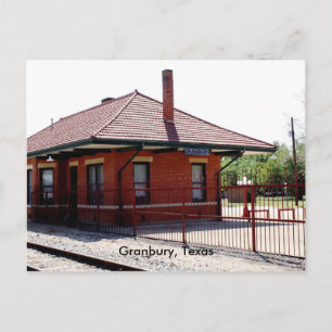 Carte Postale Granbury RR Station, Granbury, Texas