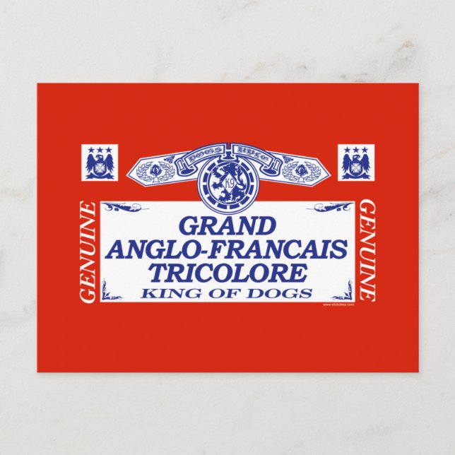 Carte Postale Grand Anglo-Francais Tricolore (Devant)