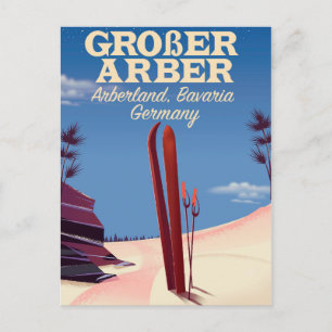 Carte Postale Grand Arber, Arberland, ski bavarois allemand