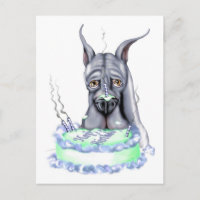 Grand Bleu Danse Anniversaire Gâteau Visage