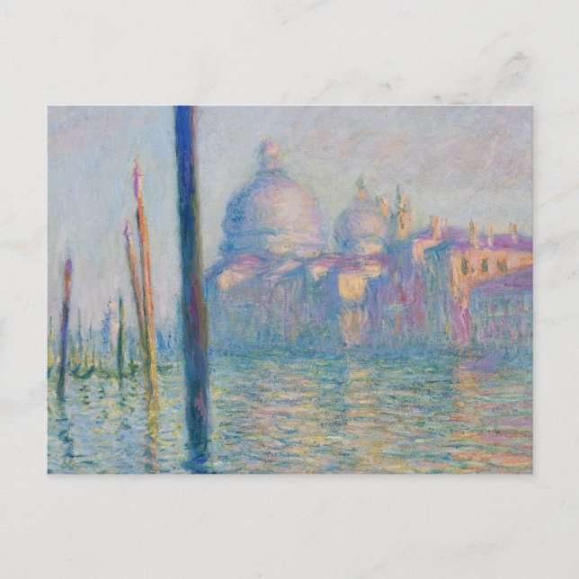 Carte Postale Grand Canal Monet Venise Italie Peinture classique (Devant)