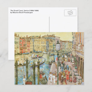 Carte Postale Grand Canal, Venise par Maurice Prendergast
