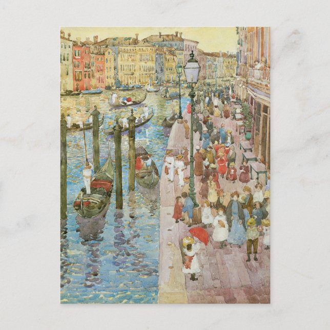 Carte Postale Grand Canal, Venise par Maurice Prendergast (Devant)