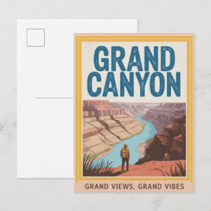 Carte Postale Grand Canyon Arizona États-Unis Voyage Vintage