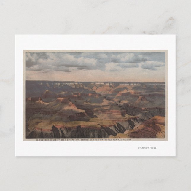 Carte Postale Grand Canyon, Arizona - Nuages d'ombres de Hopi 2 (Devant)