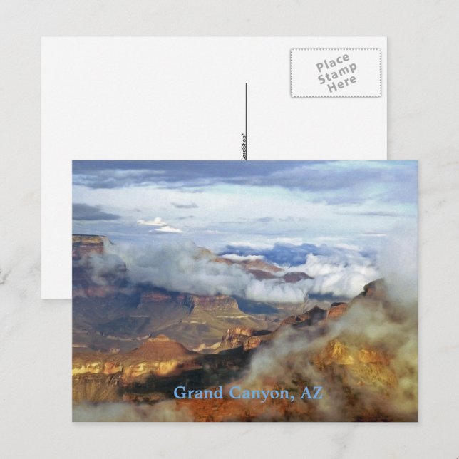 Carte Postale Grand Canyon, Arizona Paysage Pittoresque Art (Devant / Derrière)