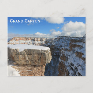 Carte Postale Grand Canyon Arizona Photo de voyage hivernal