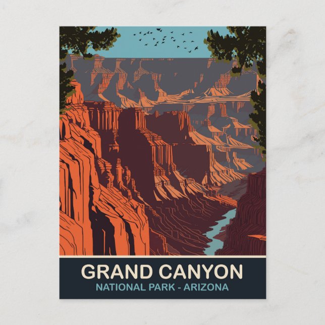 Carte Postale Grand Canyon, Parc National, Arizona, Voyage (Devant)