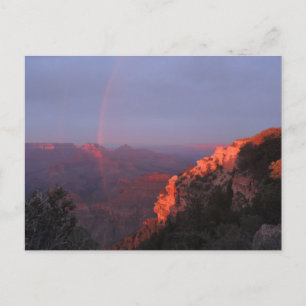 Carte Postale Grand Canyon Sunset Rainbow