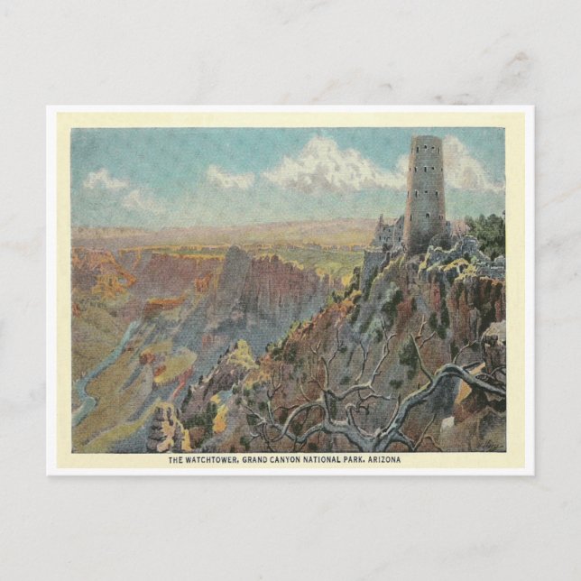 Carte Postale Grand Canyon vintage (Devant)
