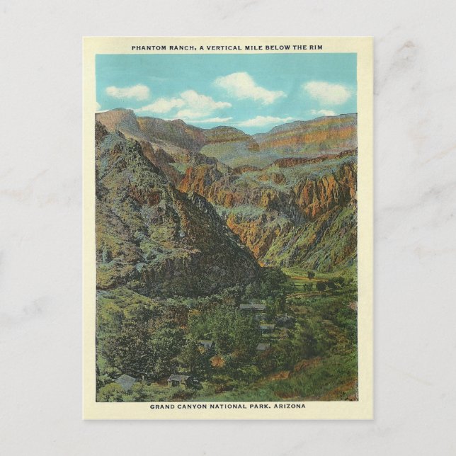 Carte Postale Grand Canyon vintage (Devant)