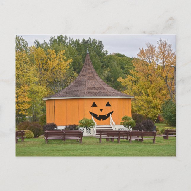 Carte Postale Grand Citrouille Gazebo, Newport, Vermont (Devant)