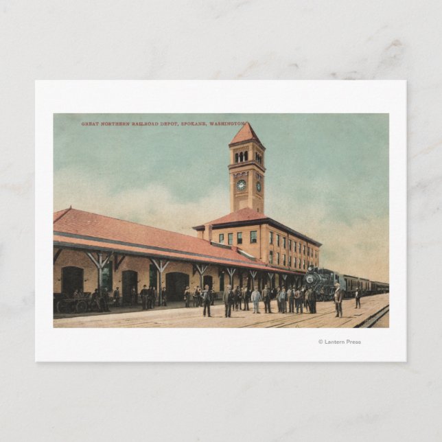 Carte Postale Grand dépôt ferroviaire du Nord (Devant)