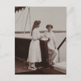 Carte Postale Grand-Duchesses Olga & Marie de Russie, Romanov