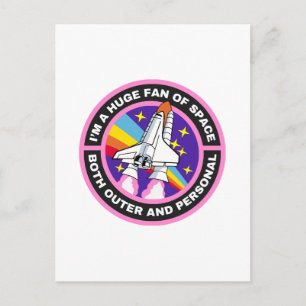 Carte Postale grand fan de l'espace