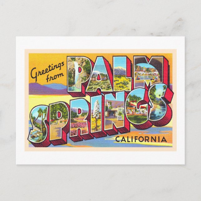 Carte postale grand format de Palm Springs Califor (Devant)