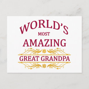 Carte Postale Grand grand-père Extraordinaire