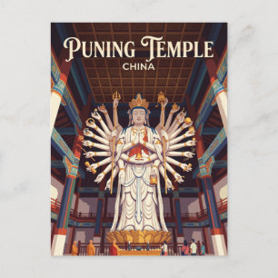 Carte Postale Grand Hall du Mahavira du temple de Puning Chine