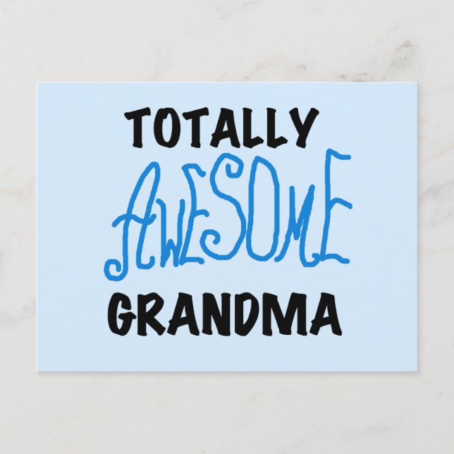Carte Postale Grand-mère absolument géniale - Chemises et cadeau (Devant)