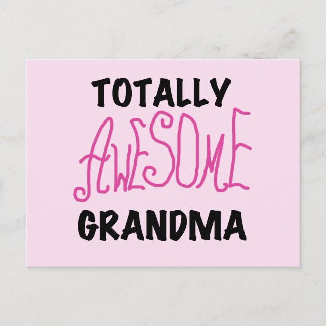 Carte Postale Grand-mère absolument géniale - Chemises et cadeau (Devant)