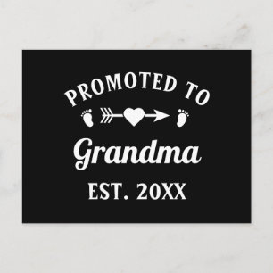 Carte Postale Grand-Mère Abuela Nonna Nanna Promue À Grand-Mère