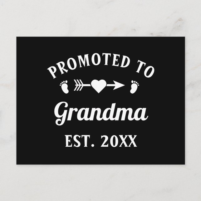 Carte Postale Grand-Mère Abuela Nonna Nanna Promue À Grand-Mère (Devant)
