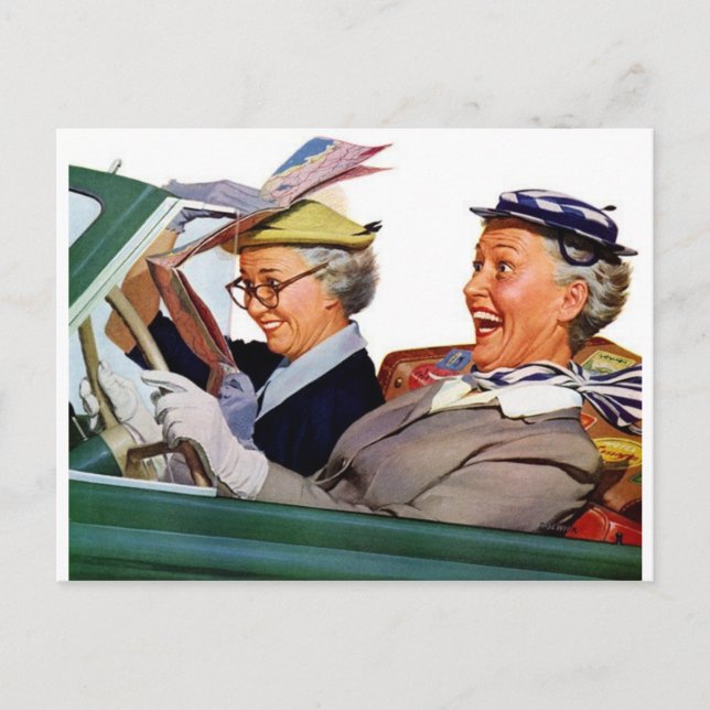Carte Postale Grand-mère La reine de vitesse (Devant)