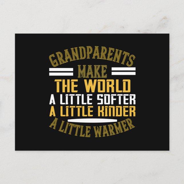 Carte Postale Grand-mère - Les grands-parents rendent le monde p (Devant)
