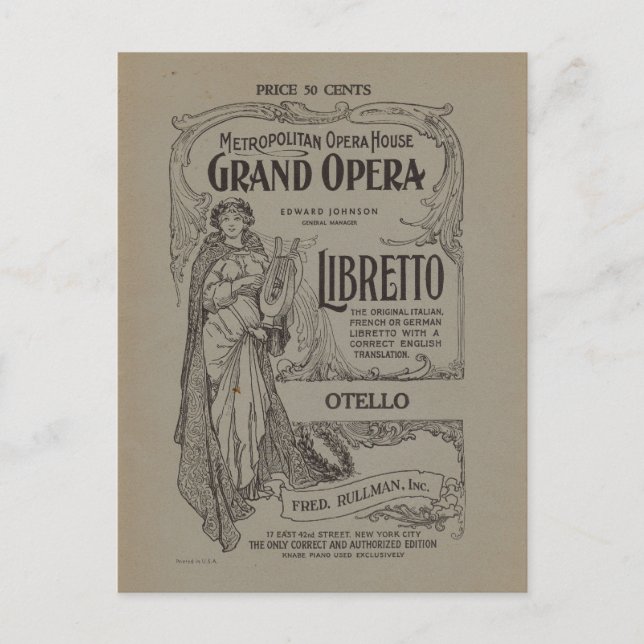 Carte Postale Grand métropolitain (Devant)