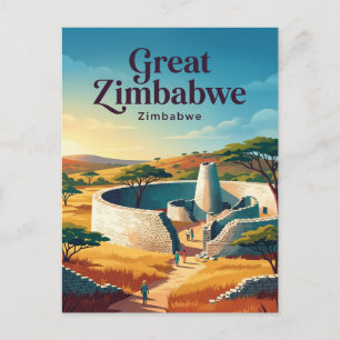 Carte Postale Grand Monument national du Zimbabwe Zimbabwe