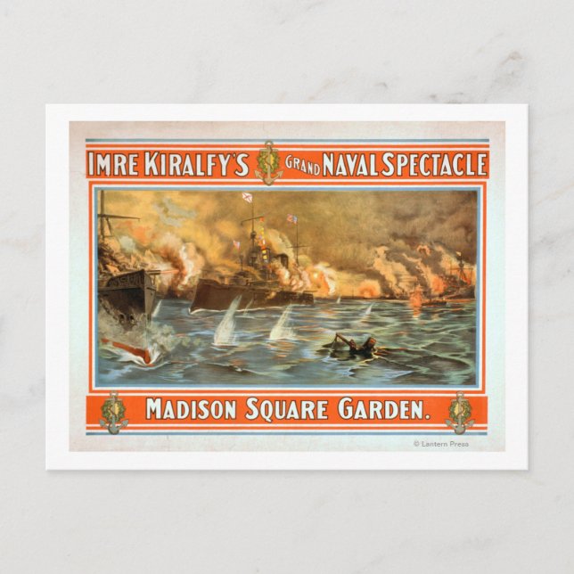 Carte Postale Grand Naval Spectacle Madison Carré Garden (Devant)