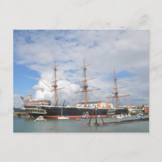 Carte Postale Grand navire HMS Warrier