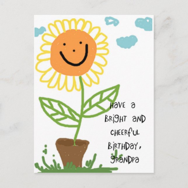 Carte Postale Grand-papa de joyeux anniversaire (Devant)