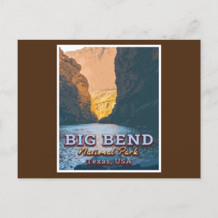 CARTE POSTALE GRAND PARC NATIONAL DE BEND - TEXAS USA