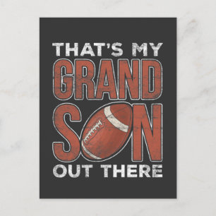 Carte Postale Grand-Parents Football Joueur Grandson