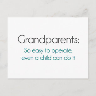 Carte Postale Grand-Parents Si Facile À Exploiter